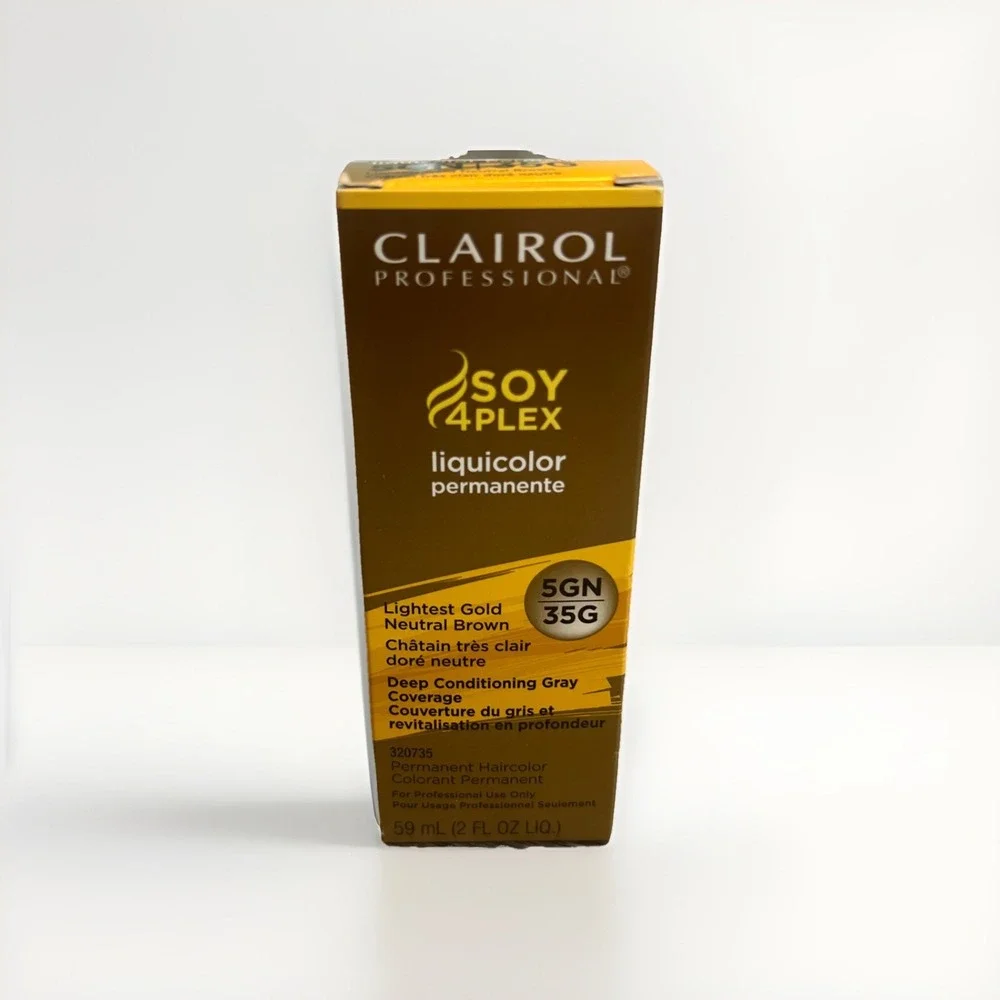 Clairol Liquicolor Permanente 5GN/35G Lightest Gold Neutral Brown 2oz Soy4Plex